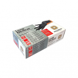 Luva Nitrilica M Descarpack C/100. Preta S/po