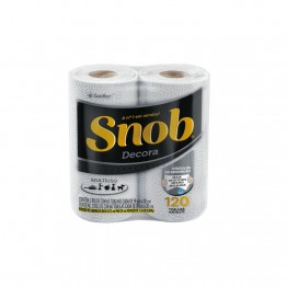 Papel Toalha Cozinha Snob C/2 120fl Decor Tnd120