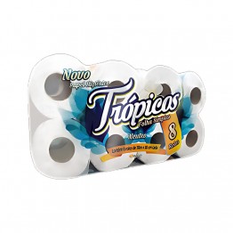 Papel Higiênico F.simples Tropicos C/8rl 30mt (64 Rolos)