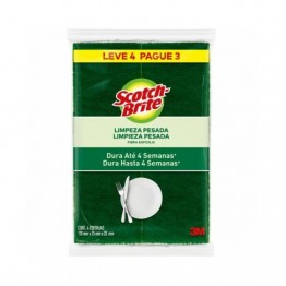 Esponja D Face 3m Scotch Brite C/4 75x110mm