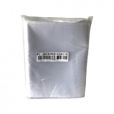 Saco Virgem 25x35x0,06 C/1kg Araplast