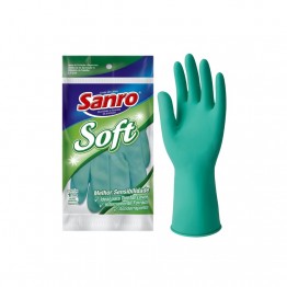 Luva Bor M Sanro Soft Verde Ca5129