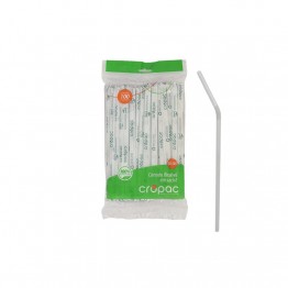 Canudo Flex 4,6mmx20cm Cropac C/100 Bio Sch