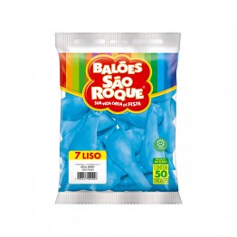 Balao 7 Liso C/50 Sao Roque Az Baby