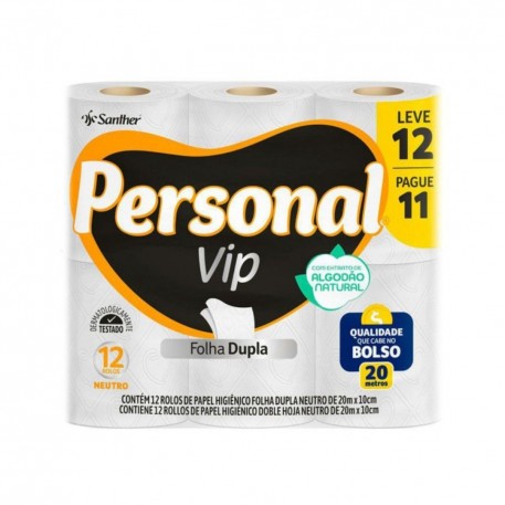 Papel Higiênico F.dupla Personalvip C/12 20m (72 Rolos)