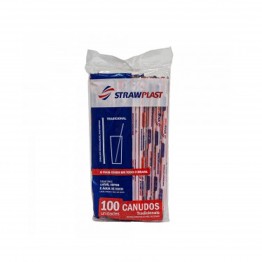 Canudo Vit Sache Straw C/100 Cs301 21cmx5mm