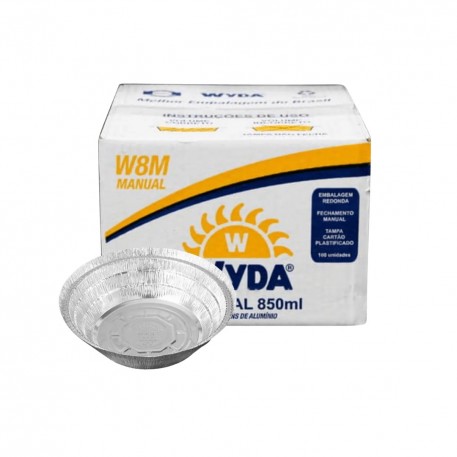 Marmitex 08 Wyda 850ml C/100 Fech Manual