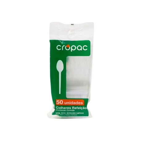 Colher Refeicao Cropac C/50 Cristal