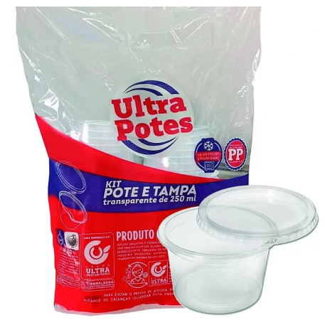 Pote 200ml Tr Ultra C/25 Kit Redondo