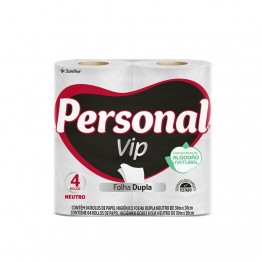 Papel Higiênico F.dupla Personalvip C/4 30mt (64 Rolos)pvn44