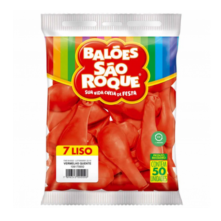 Balao 7 Liso C/50 Sao Roque Vm Quente