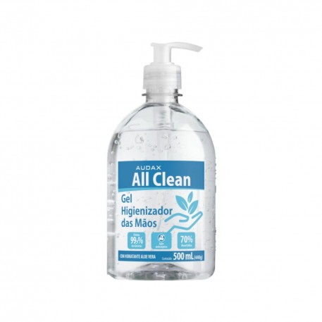 Alcool Gel 440gr Allclean Pump (500ml) Audax