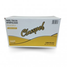 Papel Toalha Interfolha 2d 100% 22,5x21 Fd C/2000 Classpel