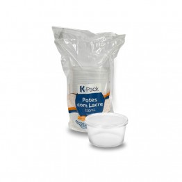 Pote 250ml K-pack Lacre C/10 Redondo