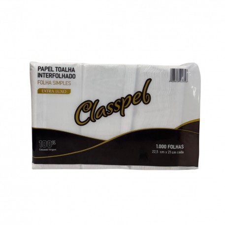 Papel Toalha Interfolha 2d 100% 22,5x21 Fs C/1000 Classpel